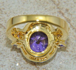 欧美时尚珠宝 探秘18K镀金紫晶石戒指的价格、厂家与选购指南
