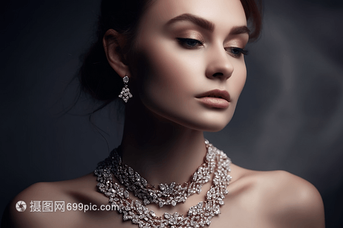 凝眸间，流光溢彩——女性珠宝特写中的金银艺术